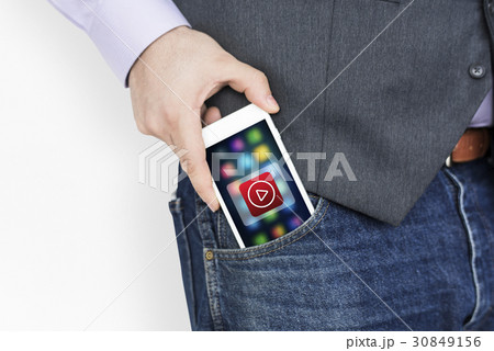 Play Button Media Entertainment Graphic 30849156