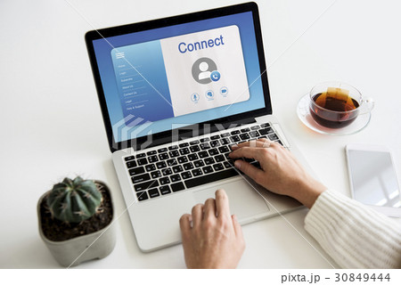 Online video calling profile interface Online video calling profile interface 30849444
