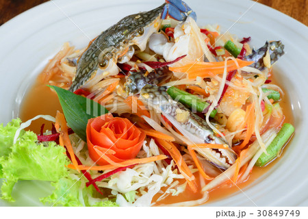 Blue Crab spicy papaya salad 30849749