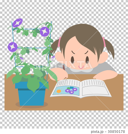 佩帶牽牛花觀察日誌的女孩 30850178