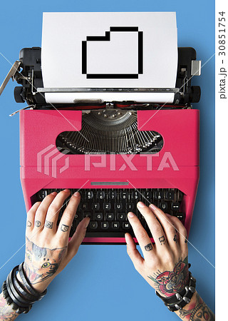 Folder overlay word young people Folder overlay word young people 30851754