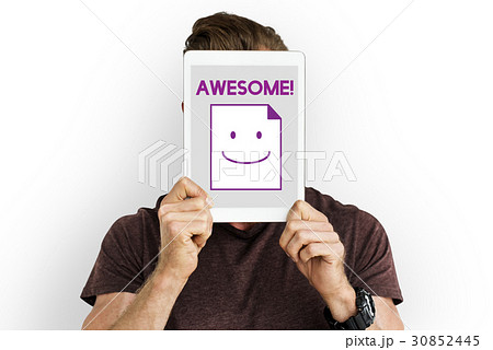 Paper Sheet Smiling Happiness Word Paper Sheet Smiling Happiness Word 30852445