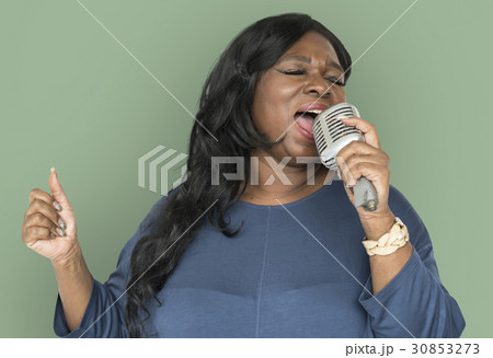 African Descent Woman Singing African Descent Woman Singing 30853273
