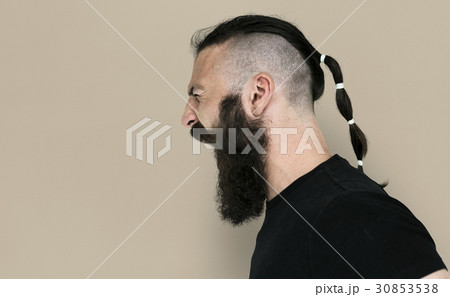 Man Side View Facial Hair Man Side View Facial Hair 30853538