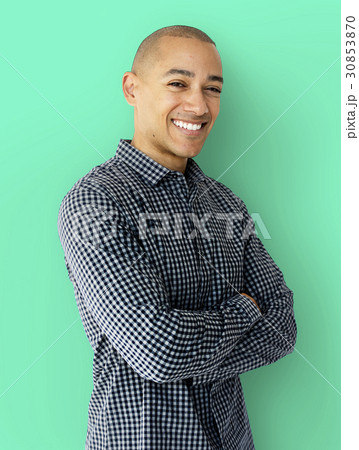 A Guy is Smiling in a Studio Shoot 30853870
