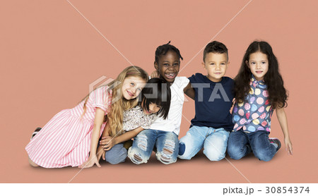 Diverse Group of People Hug Each Other Diverse Group of People Hug Each Other 30854374