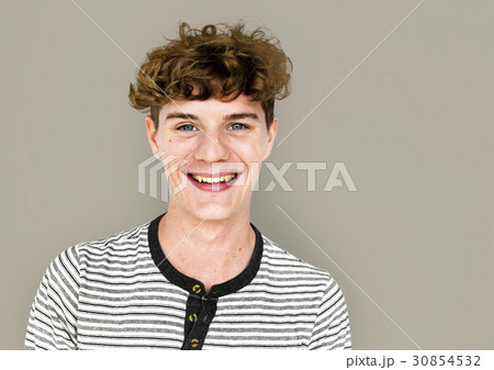 Young Adult with Smile Face Cheerful Studio Portrait 30854532