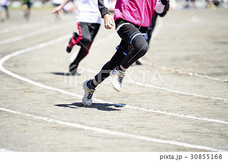 運動会イメージ（徒競走） 30855168
