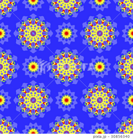 Blue Ornamental Seamless Pattern. Endless Texture Blue Ornamental Seamless Pattern. Endless Texture 30856340