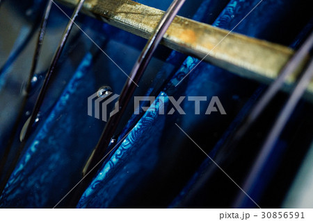 藍染工房 手捺染 乾燥 藍染工房 手捺染 乾燥 30856591