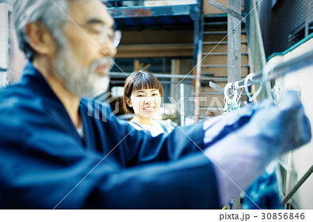 絞り染め　乾燥 30856846