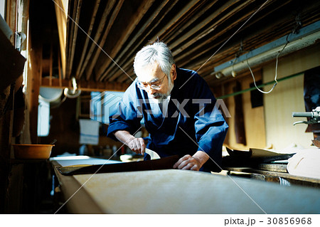 藍染　手捺染　男性 30856968