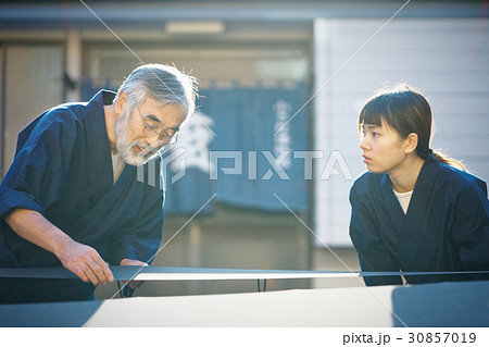 藍染　手捺染　乾燥 30857019