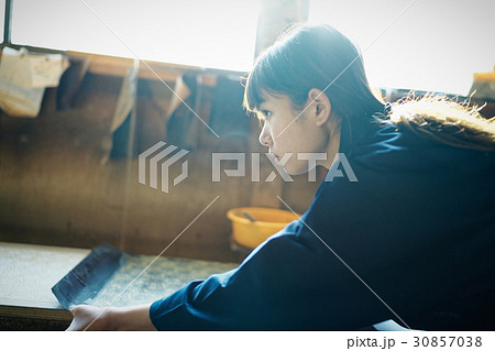 藍染 手捺染 女性 藍染 手捺染 女性 30857038