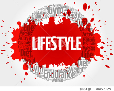 LIFESTYLE circle stamp word cloud LIFESTYLE circle stamp word cloud 30857129