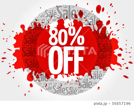 80% OFF circle stamp word cloud 30857196