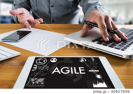 AGILE Agility Nimble Quick Fast Concept 30857699