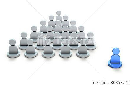 独立を表すアブストラクト3DCGイラスト 30858279