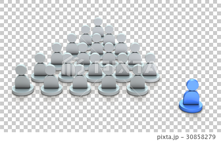 独立を表すアブストラクト3DCGイラスト 30858279