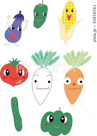 野菜 キャラクター イラストのイラスト素材