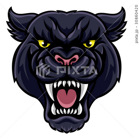 Black Panther Mascot Black Panther Mascot 30860420