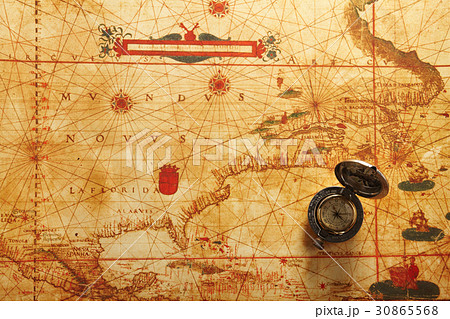 古地図 時計 アンティーク 30865568