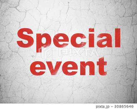 Business concept: Special Event on wall background 30865646