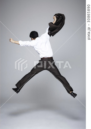 ビジネスマン ジャケット ジャンプ 30865890