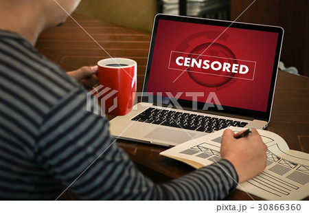 CENSORED  Businessman at work. Close-up working 30866360