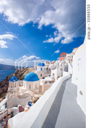 Oia village on Santorini island in Greece 30866550