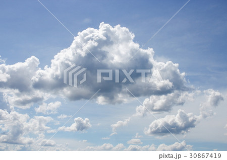 blue sky vivid and big cloud beautiful 30867419