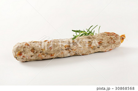 Dry cured sausage with rosemary Dry cured sausage with rosemary 30868568