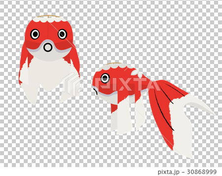 金魚提灯　イラスト素材 30868999