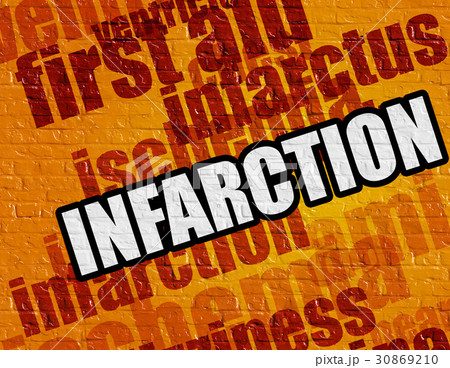 Modern medicine concept: Infarction on the Yellow 30869210