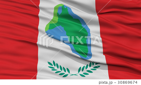 Closeup of Cumberland Head City Flag 30869674