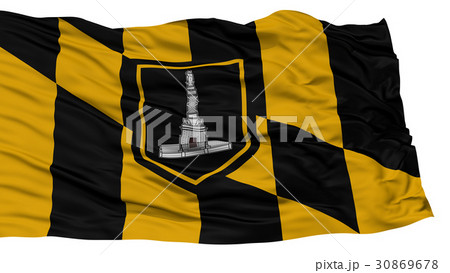 Isolated Baltimore City Flag, USA 30869678
