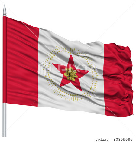 Birmingham City Flag on Flagpole, USA 30869686