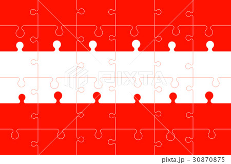 Puzzle flag of Austria.Vector illustration. 30870875