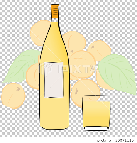 あんず酒　酒　イラスト 30871110