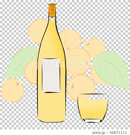 Apricot liquor sake illustration Apricot liquor sake illustration 30871111