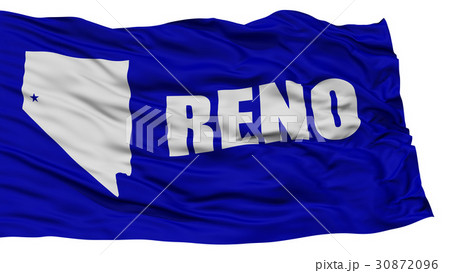 Isolated Reno City Flag, USA 30872096