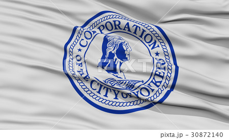 Closeup of Yonkers City Flag Closeup of Yonkers City Flag 30872140