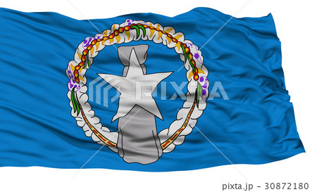 Isolated Northern Mariana Islands Flag, USA state Isolated Northern Mariana Islands Flag, USA state 30872180