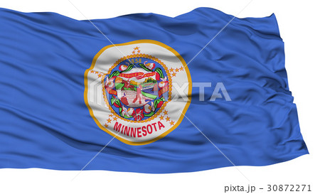 Isolated Minnesota Flag, USA state Isolated Minnesota Flag, USA state 30872271