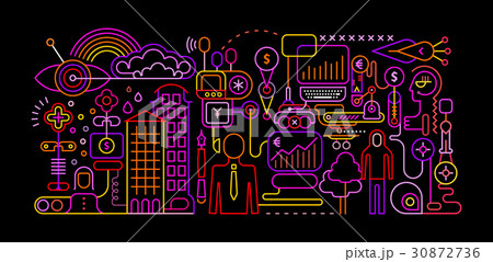 Online Banking vector illustration 30872736