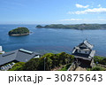 平戸城と玄界灘 30875643