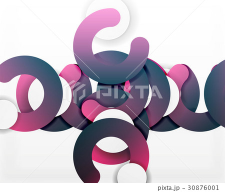 Circle geometric abstract background, colorful 30876001