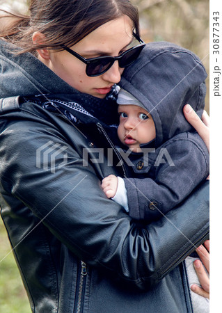 mother and son in the Park mother and son in the Park 30877343