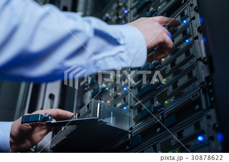 Professional nice engineer working with new Professional nice engineer working with new 30878622