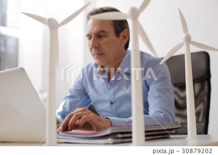 Professional engineer working on the laptop 30879202